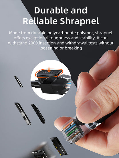 CABLETIME Cat6 Ethernet Network Cable UTP RJ45 Black