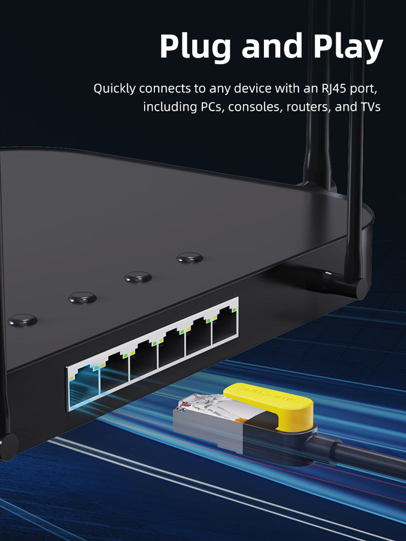 CABLETIME 10Gbps Cat7 S/STP Ethernet Patch Cable RJ45 LAN Cable