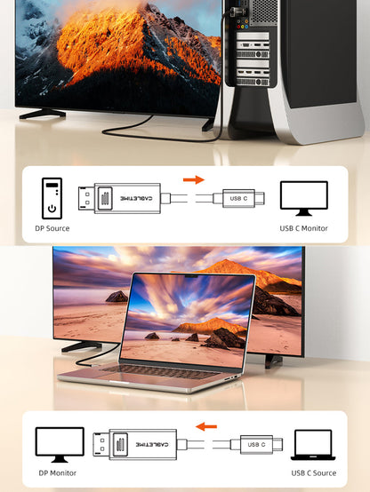 CABLETIME USB Type C to HDMI Cord 4K 60Hz for MacBook Air, model CC13K, SKU CT-C160-PU31-CMHD4-S1.8