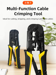 CABLETIME RJ45 Cat5 Cat6 Cable Crimping Tool for Ethernet & Telephone Cables – CNT1C