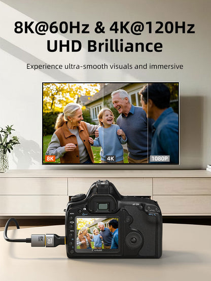 CABLETIME Bidirectional 8K Mini HDMI Male to HDMI Female Adapter, model CP45G, SKU CT-CHF8K-AG