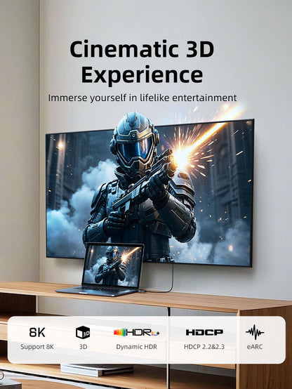 CABLETIME Bidirectional 8K Mini HDMI Male to HDMI Female Adapter, model CP45G, SKU CT-CHF8K-AG
