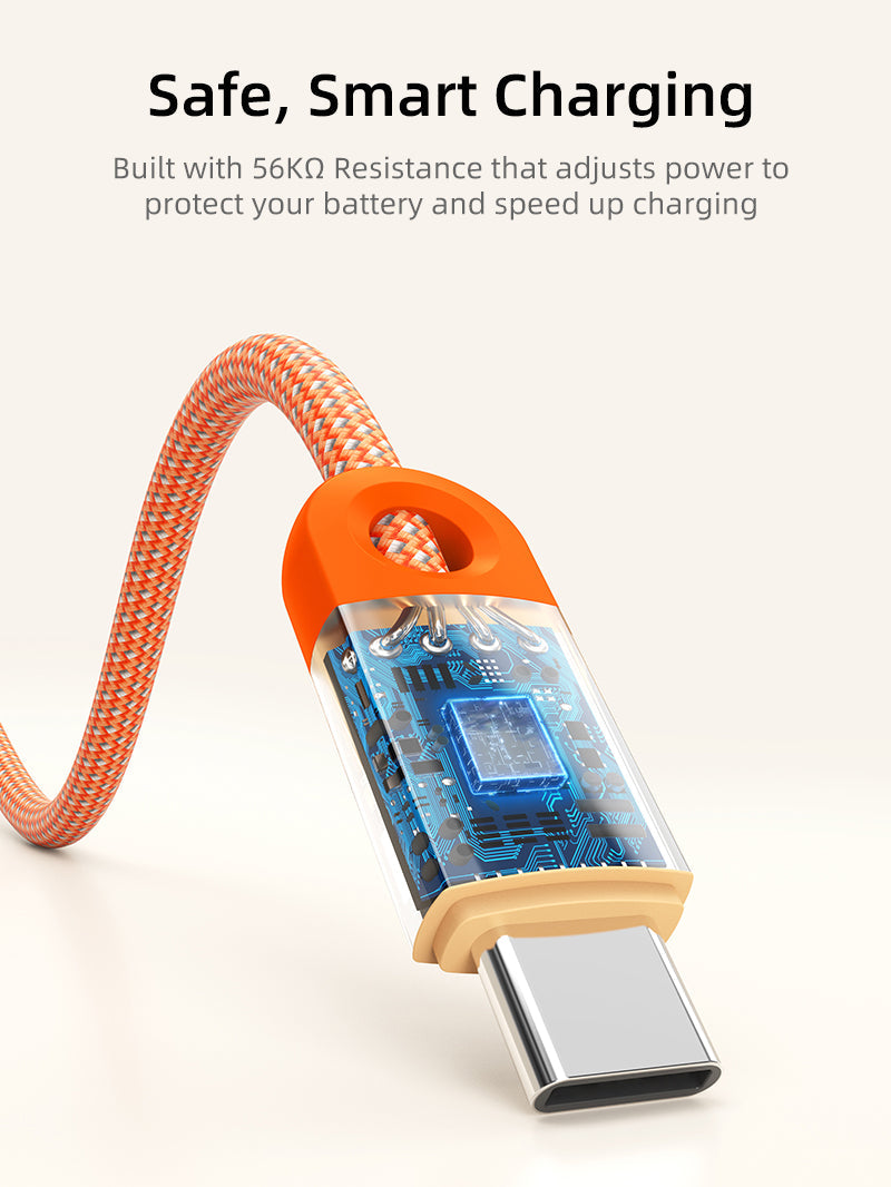 CABLETIME 60W USB-C cable braided construction