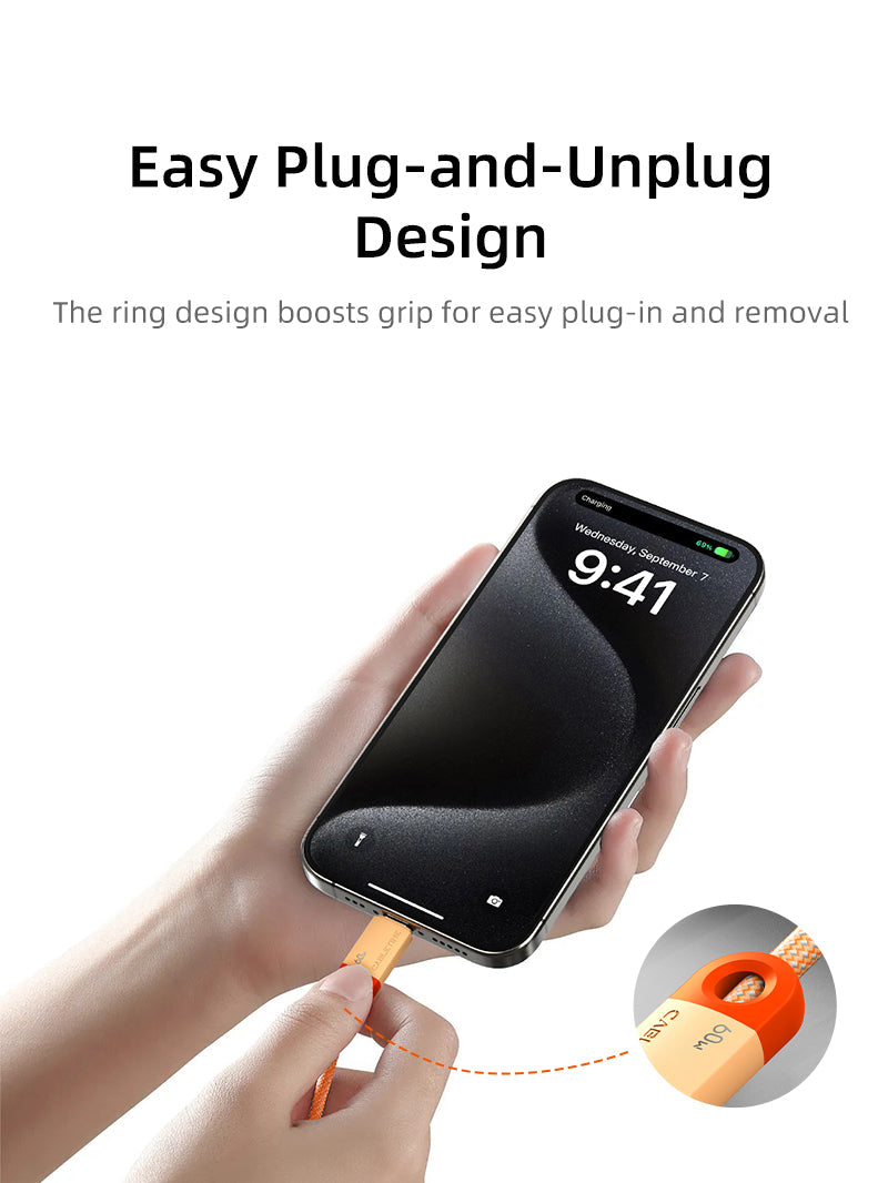 CABLETIME 60W USB-C cable durable design