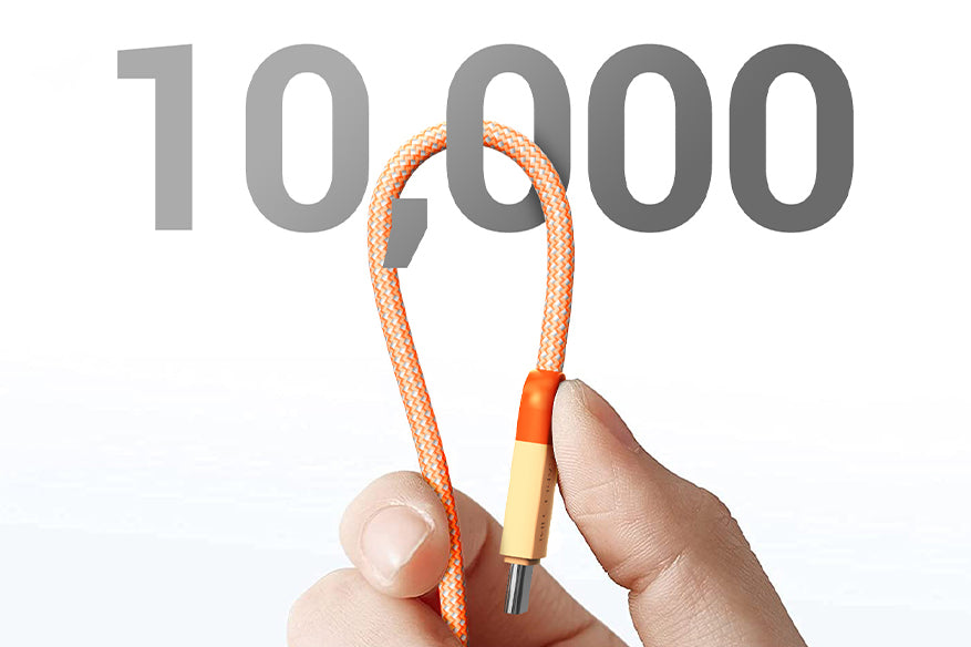 CABLETIME USB-C cable bend-resistant braided design