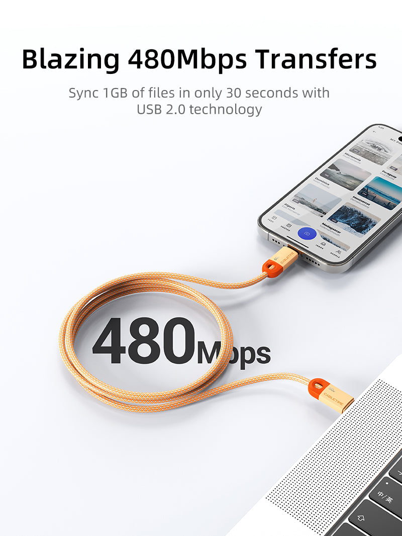 CABLETIME 60W USB-C cable connector detail