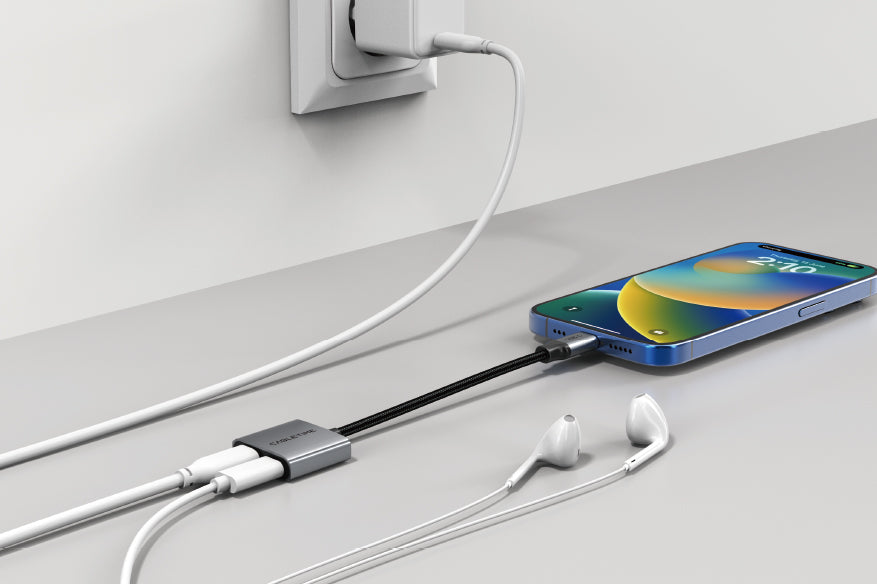 CABLETIME USB-C headset charging adapter