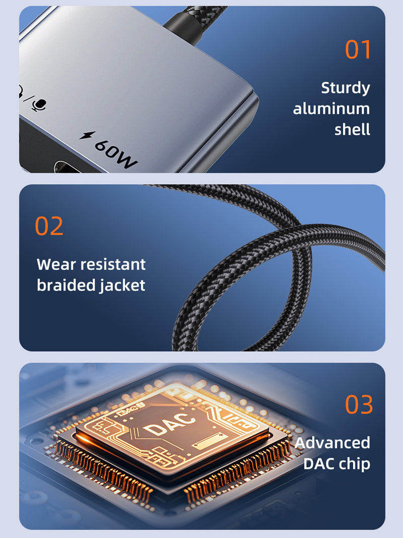 CABLETIME USB-C audio adapter feature 11