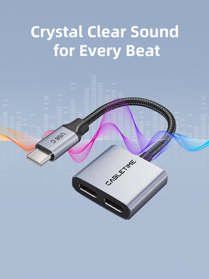 CABLETIME USB-C audio adapter feature 8
