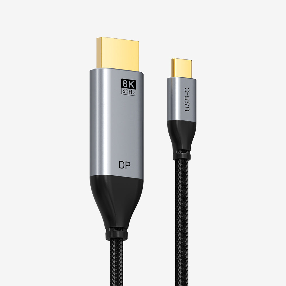 CABLETIME USB C to DisplayPort 1.4 Cable 8K 60Hz 4K 144Hz, models CC21L / CC21N, SKUs CT-CMDP8K-AG2 / CT-CMDP8K-AG3