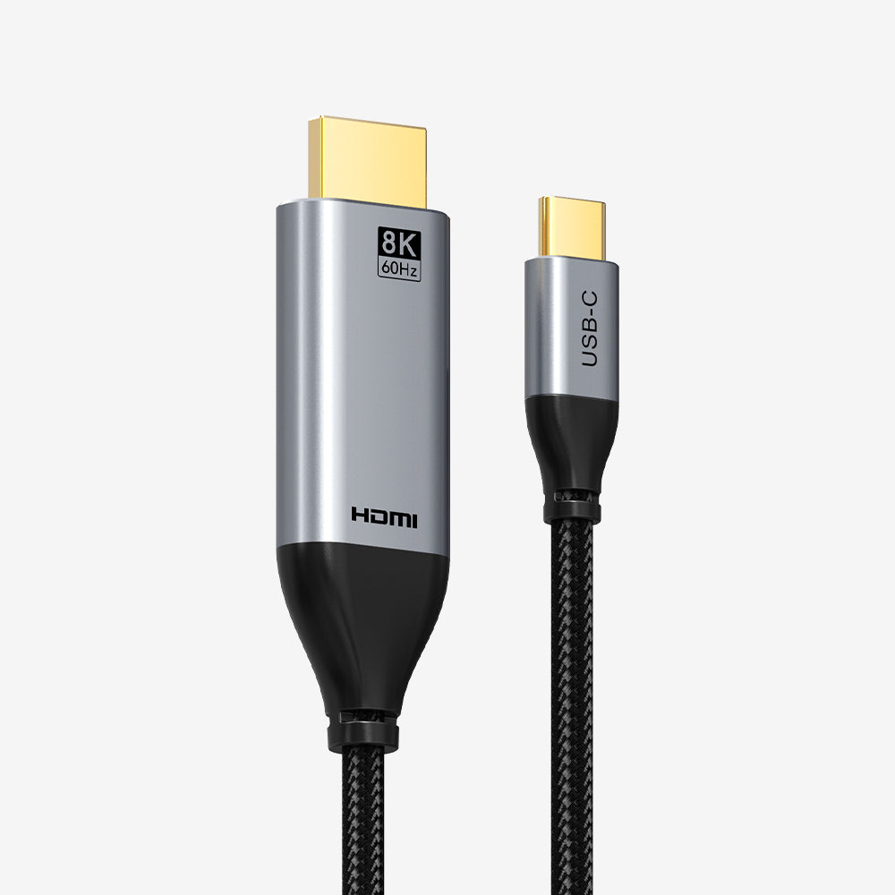 CABLETIME 8K 60Hz USB Type C to HDMI 2.1 Cable, model CC14L, SKU CT-CMHD8K-AG2