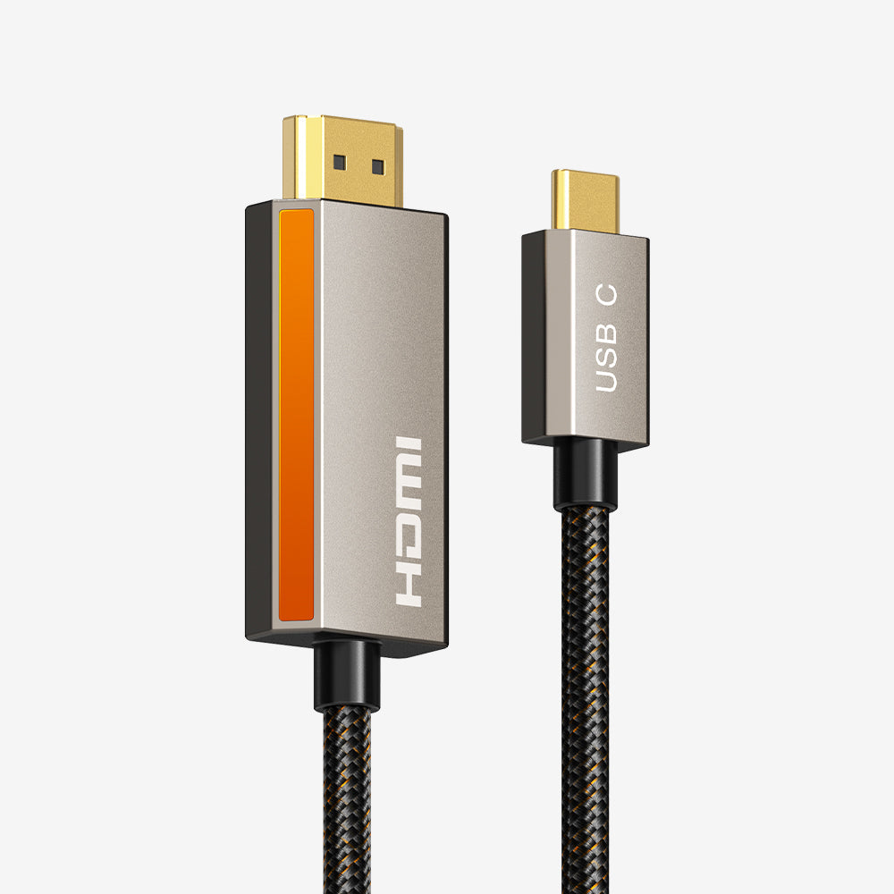 CABLETIME Zinc Alloy USB C Male to HDMI Male 8K Cable Cord 4K 120Hz for MacBook Pro, models CC15H / CC15L / CC15N, SKUs CT-CMHD8K-ZG1 / CT-CMHD8K-ZG2 / CT-CMHD8K-ZG3