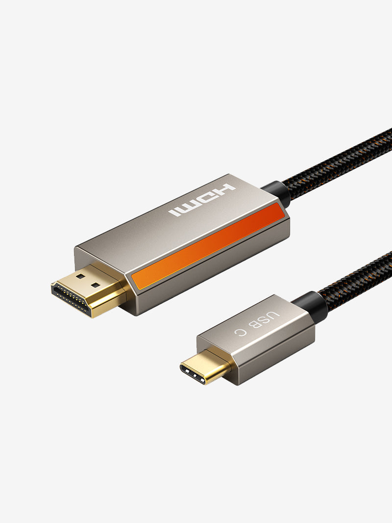 CABLETIME Zinc Alloy USB C Male to HDMI Male 8K Cable Cord 4K 120Hz for MacBook Pro, models CC15H / CC15L / CC15N, SKUs CT-CMHD8K-ZG1 / CT-CMHD8K-ZG2 / CT-CMHD8K-ZG3