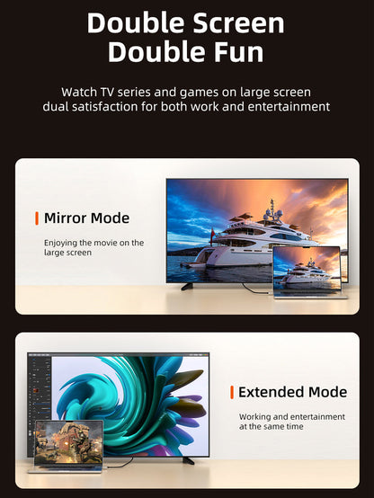 CABLETIME Zinc Alloy USB C Male to HDMI Male 8K Cable Cord 4K 120Hz for MacBook Pro, models CC15H / CC15L / CC15N, SKUs CT-CMHD8K-ZG1 / CT-CMHD8K-ZG2 / CT-CMHD8K-ZG3