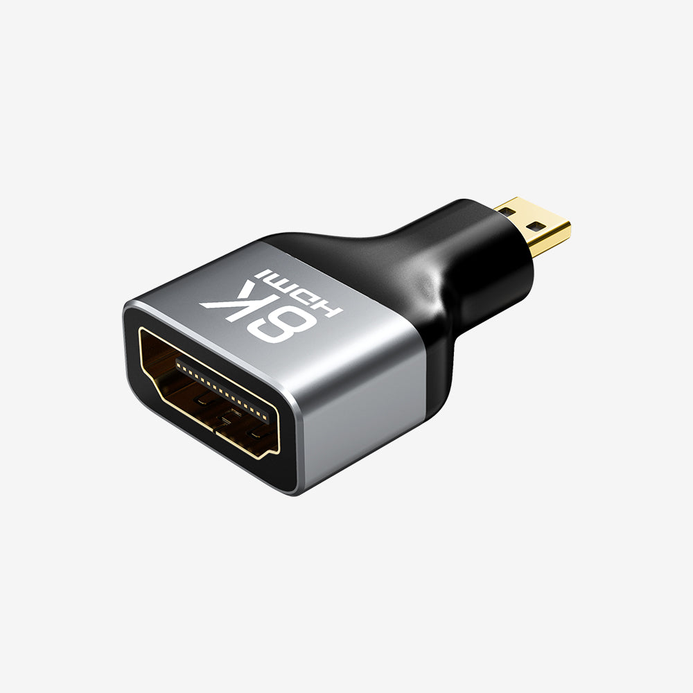 CABLETIME 8K@60Hz Bidirectional Micro HDMI to HDMI Adapter, model CP46G, SKU CT-DHF8K-AG