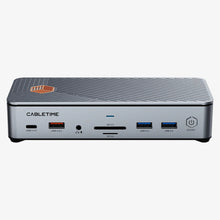 Cabletime 8K USB Laptop Docking Station Dual HDMI Three Monitors for ASUS Dell MacBook (CB14S)