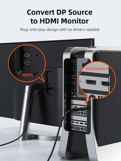 CABLETIME DP to HDMI 4K 60Hz