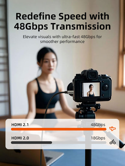 CABLETIME 8K60Hz Micro HDMI to HDMI Cable Bi-Direction for Raspberry Pi 4