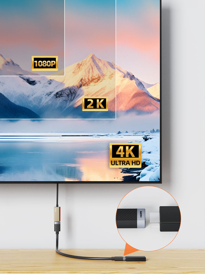 CABLETIME HDMI extension cable stable signal construction