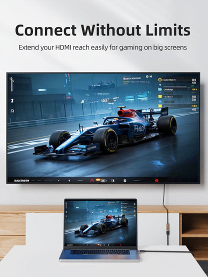 CABLETIME 4K HDMI Extension Cable Adapter Male to Female HDMI Extender for Roku TV Sticks PS4/PS5