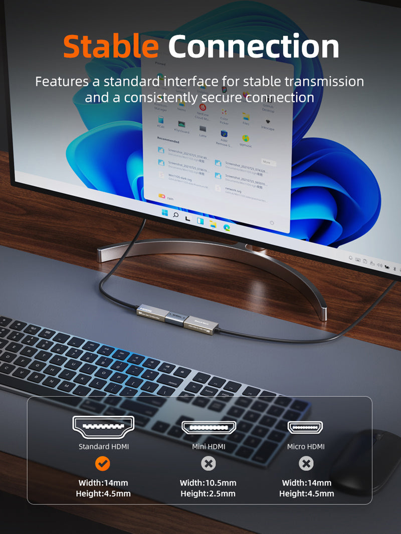 CABLETIME HDMI coupler size