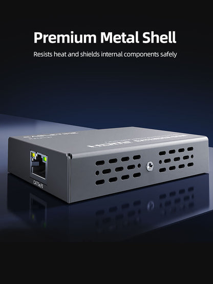 CABLETIME 1080P 60Hz CAT6 CAT5 HDMI Extender Over Ethernet 60m with HDMI Loop-Out, IR Control & EDID Support