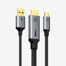 CABLETIME Active HDMI to USB-C Cable with USB Power | 4K 60Hz Unidirectional Adapter