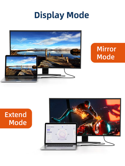 CABLETIME Active HDMI to USB-C Cable with USB Power | 4K 60Hz Unidirectional Adapter