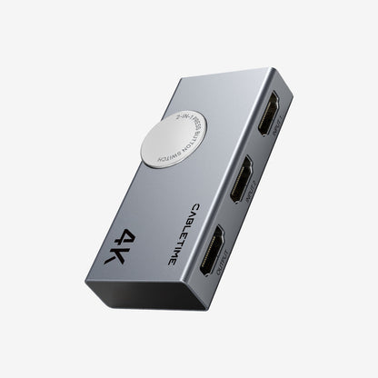 CABLETIME 4K 60Hz HDMI 2.0 Bi-Directional Switch 2 In 1 Out / 1 In 2 Out Manual HDMI Switcher
