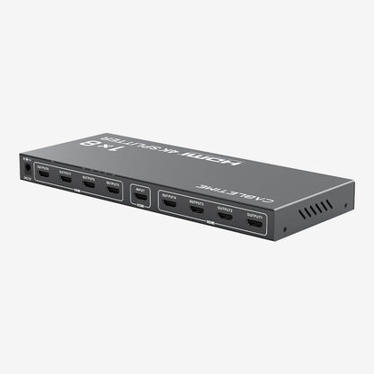 CABLETIME 4K 1x8 HDMI Splitter Distribution Amplifier, 1 In 8 Out HDMI Splitter for Multiple Displays