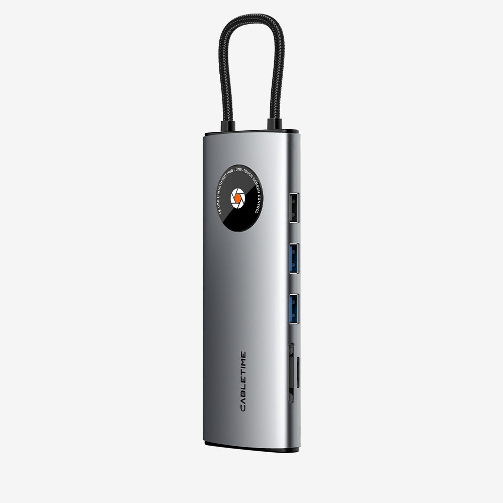 12 IN 1 USB C Hub with 2 HDMI 1 DisplayPort for Laptop