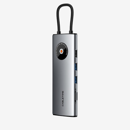 12 IN 1 USB C Hub with 2 HDMI 1 DisplayPort for Laptop