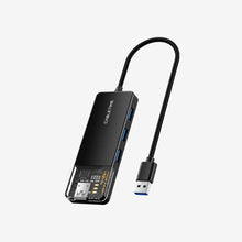CABLETIME 4-Port USB-A 3.0 Hub SuperSpeed 5Gbps with USB-C Power Supply – CB01B / CB02B