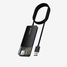 CABLETIME 4-Port USB-A 3.0 Hub SuperSpeed 5Gbps with USB-C Power Supply – CB01B / CB02B