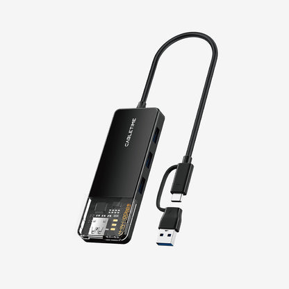 CABLETIME 10Gbps USB A 3.2 Hub USB-A / USB-C to 4-Port USB-A Hub for Laptop -