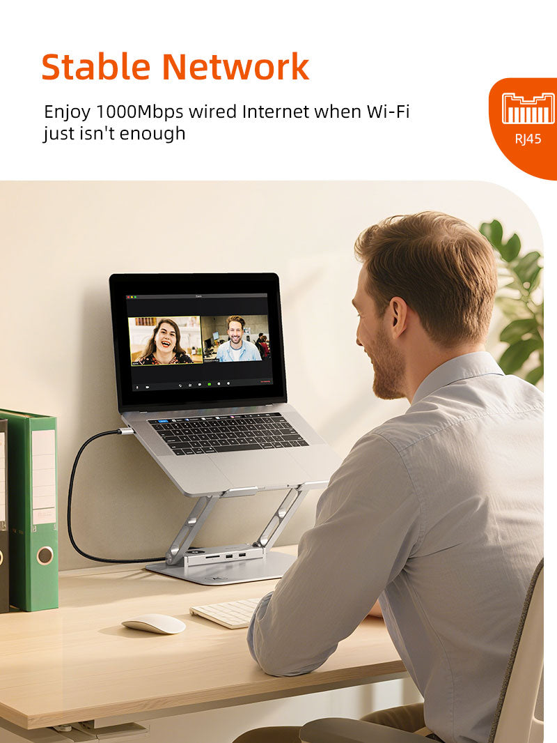 Laptop Docking Station Stand 8 IN 1 for Macbook