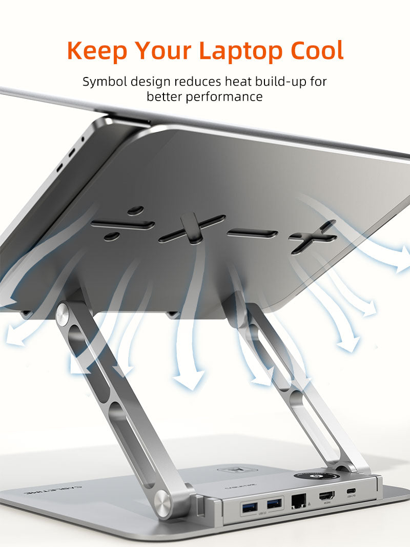Laptop Docking Station Stand 8 IN 1 for Macbook