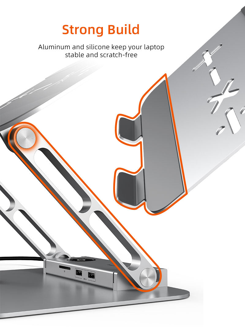 Laptop Docking Station Stand 8 IN 1 for Macbook