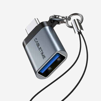 CABLETIME USB Type C Male to USB 3.0 Female OTG Adapter, models CP71B / CP71G, SKUs CT-OTG-CMAF-ABL / CT-OTG-CMAF-AGL