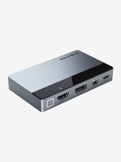 CABLETIME 4-in-1 4K@60Hz HDMI Auto Presentation Switcher, USB-C / HDMI / DP / Mini DP to HDMI