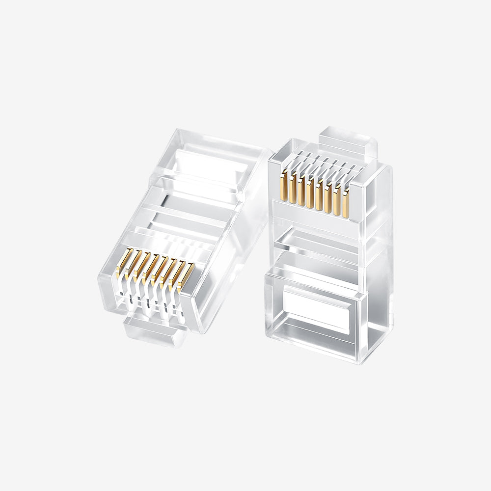 CABLETIME Cat6 RJ45 Connectors – 10 Pack / 50 Pack / 100 Pack