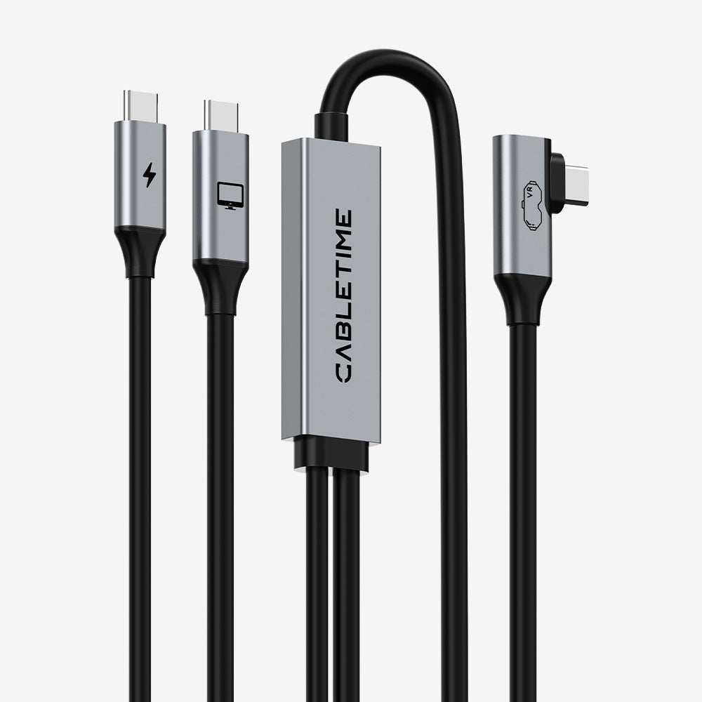 CABLETIME USB-C VR Link Cable with separate power input