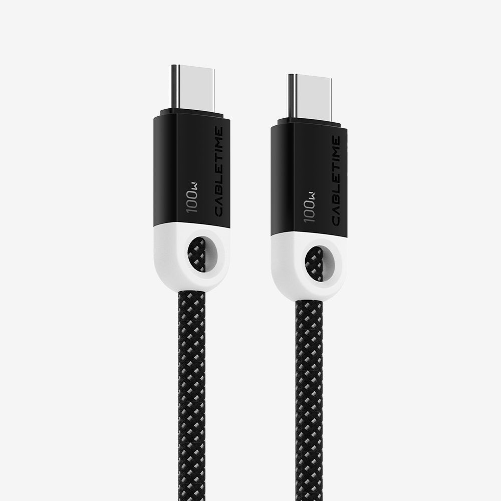 CABLETIME 100W Braided USB-C to USB-C Fast Charging Cable, 480Mbps – product view 2 | CUP0E/CUP0H/CUP0L/CUP1E/CUP1H/CUP1L