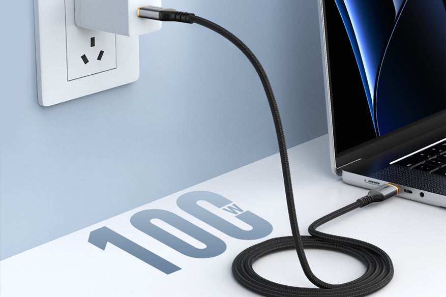 CABLETIME 100W Braided USB-C to USB-C Fast Charging Cable with E-Marker – feature detail 8 | CU03H/CU03L