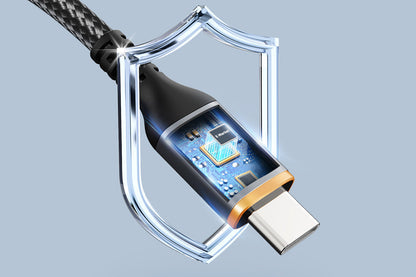 CABLETIME 100W Braided USB-C to USB-C Fast Charging Cable with E-Marker – feature detail 11 | CU03H/CU03L