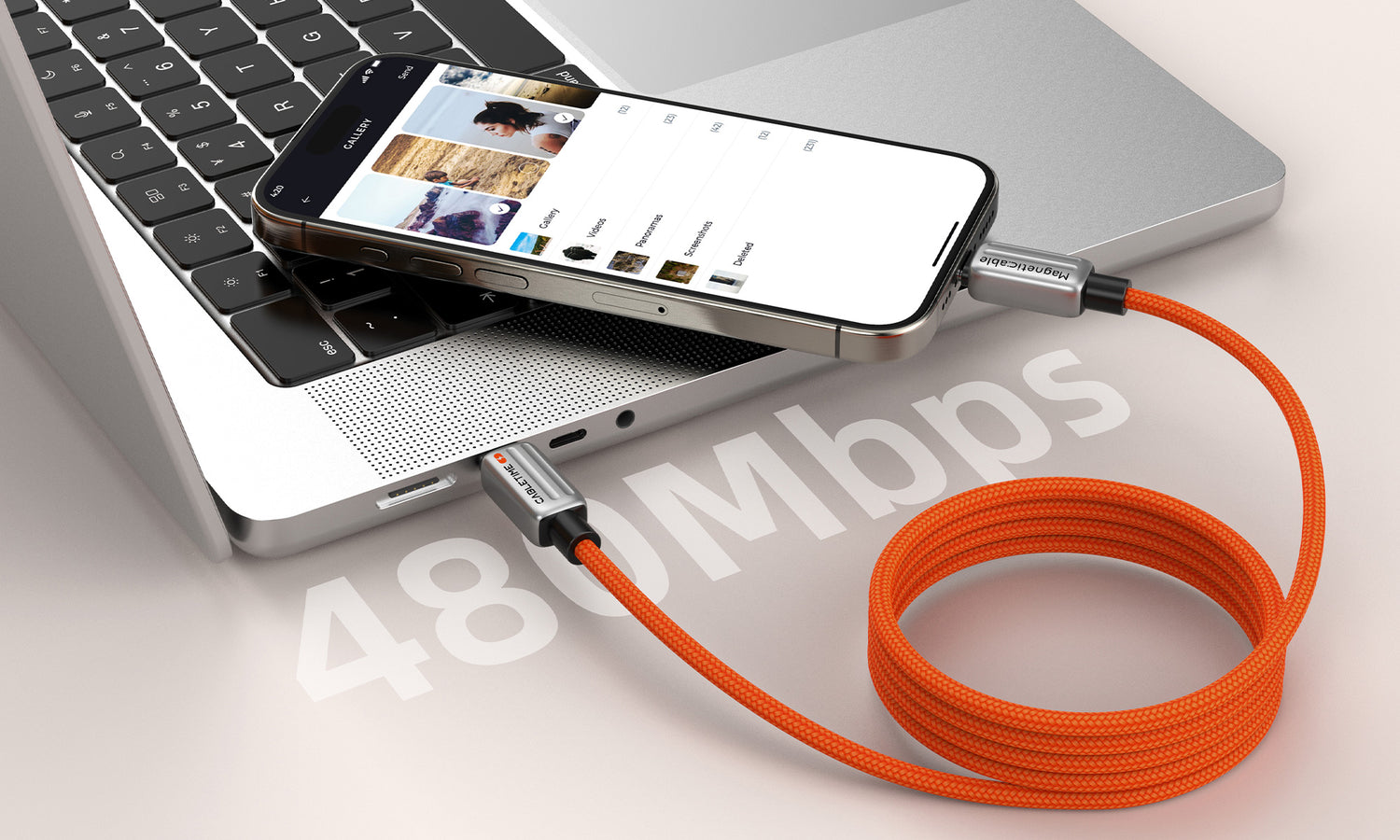 CABLETIME 240W Magnetic Braided USB-C to USB-C Charging Cable, 480Mbps – feature detail 22 | CU06H/CU06L/CU08H/CU08L