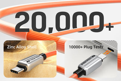 CABLETIME 240W Silicone USB-C to USB-C Fast Charging Cable with E-Marker – feature detail 15 | CU04H/CU04L/CU05H/CU05L/CU07H/CU07L