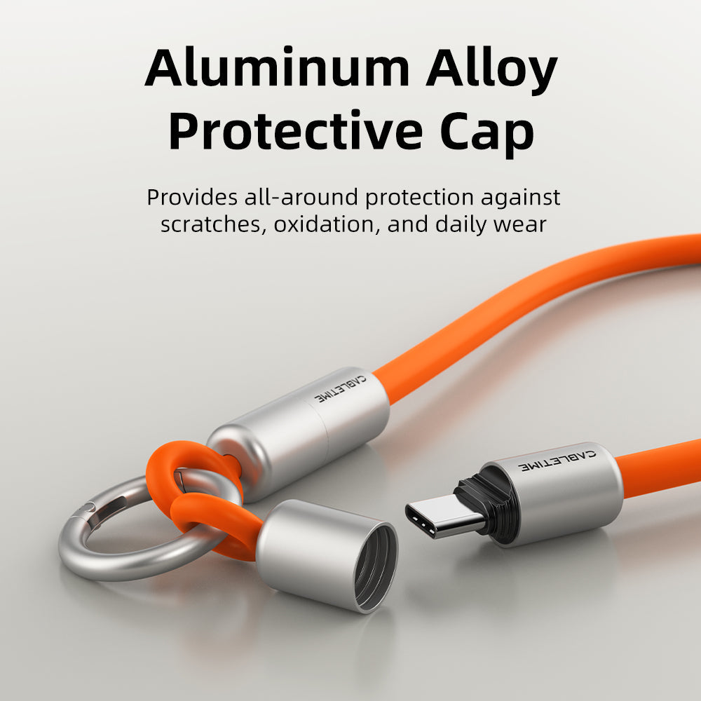 CABLETIME 60W USB-C Wrist-Lanyard Charging Cable, 480Mbps – product view 5 | CU46G