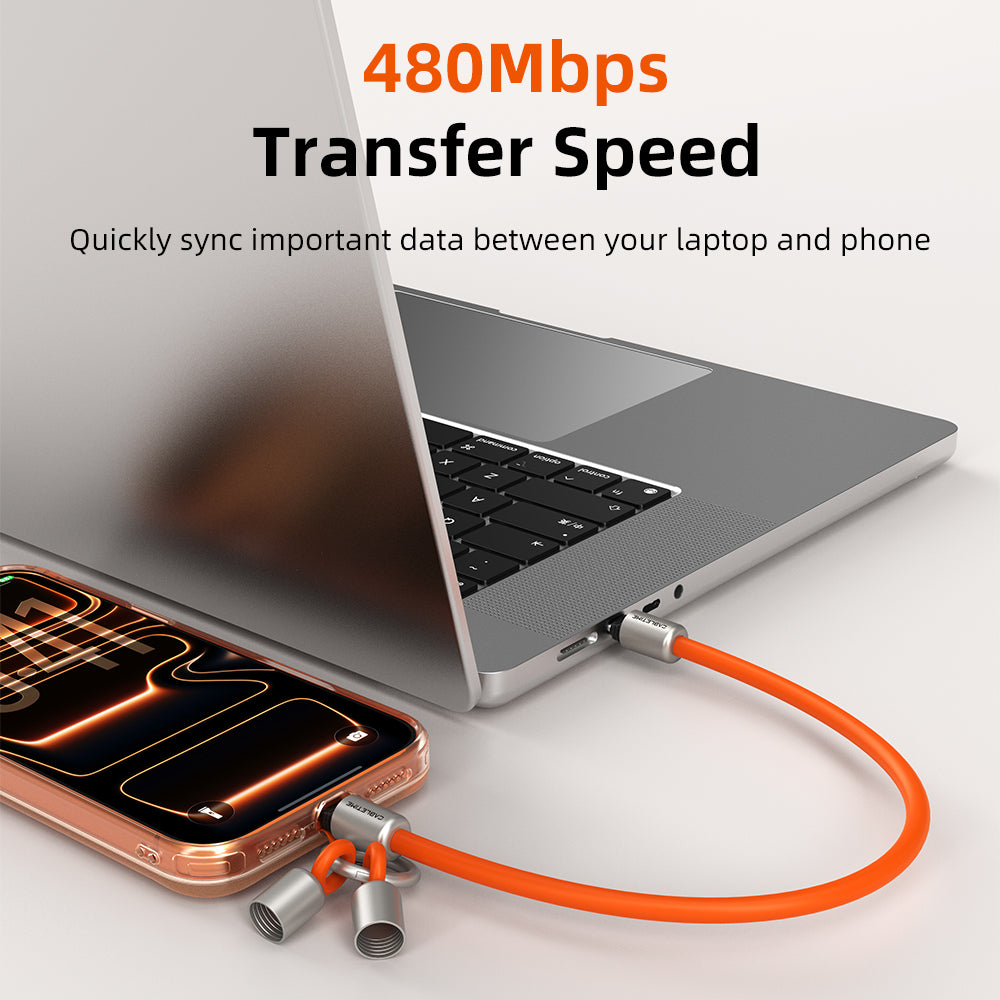 CABLETIME 60W USB-C Wrist-Lanyard Charging Cable, 480Mbps – product view 7 | CU46G