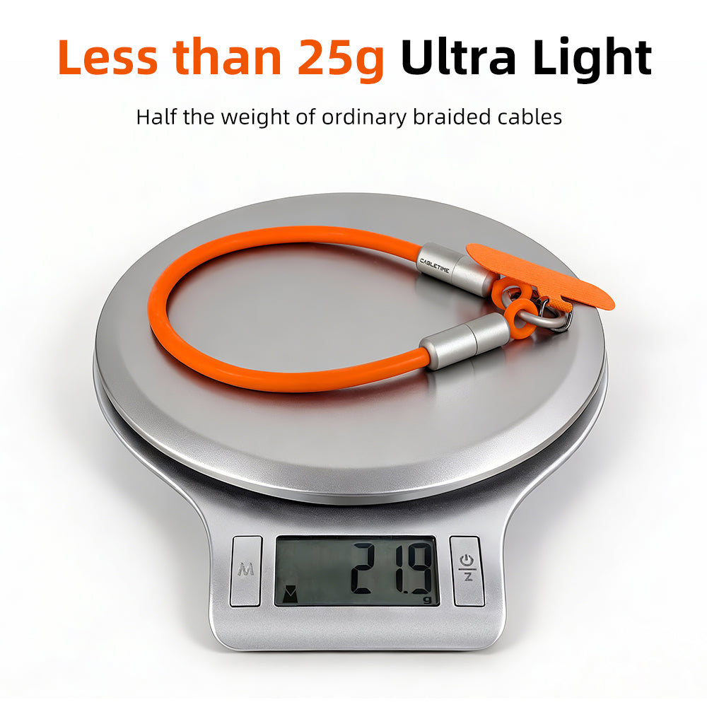 CABLETIME 60W USB-C Wrist-Lanyard Charging Cable, 480Mbps – product view 8 | CU46G